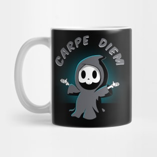 Carpe Die / Funny Grim Reaper Design Mug